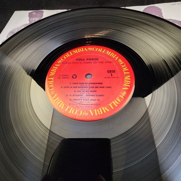 1987 FULL FORCE "Guess Who's Coming To The Crib?" LP Album Vinyl Record CBS Inc - Picture 6 of 9
